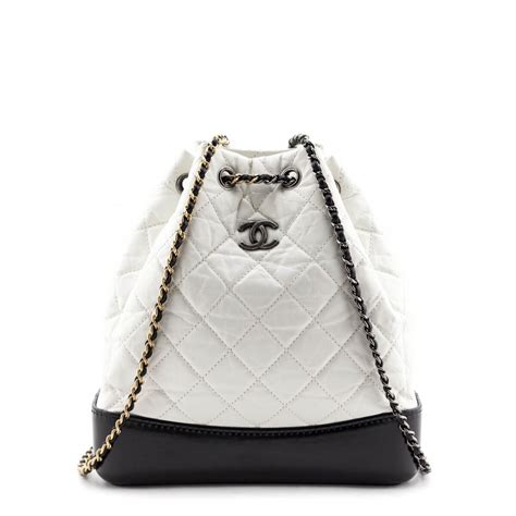 chanel white travel bag|chanel gabrielle backpack price 2022.